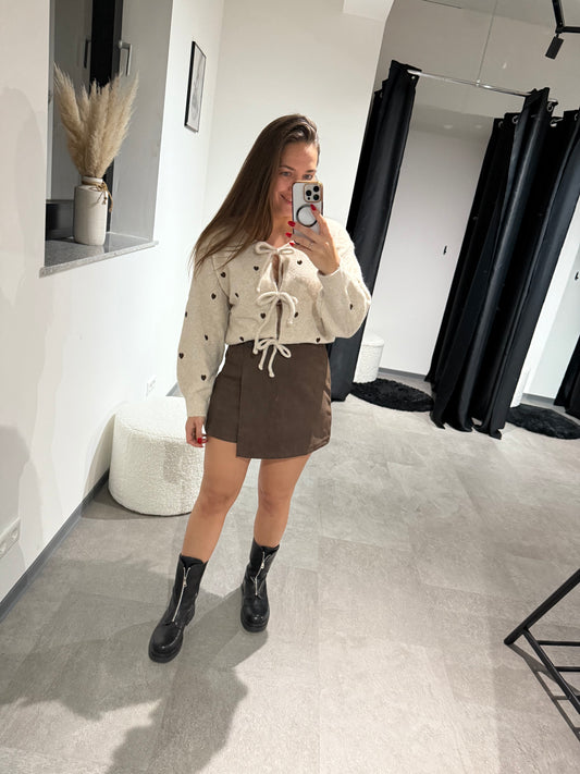 Strickjacke -1357- Herzen