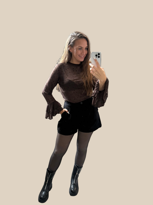 CORD-SHORTS -6555- SCHWARZ - Sarahs Modeboutique