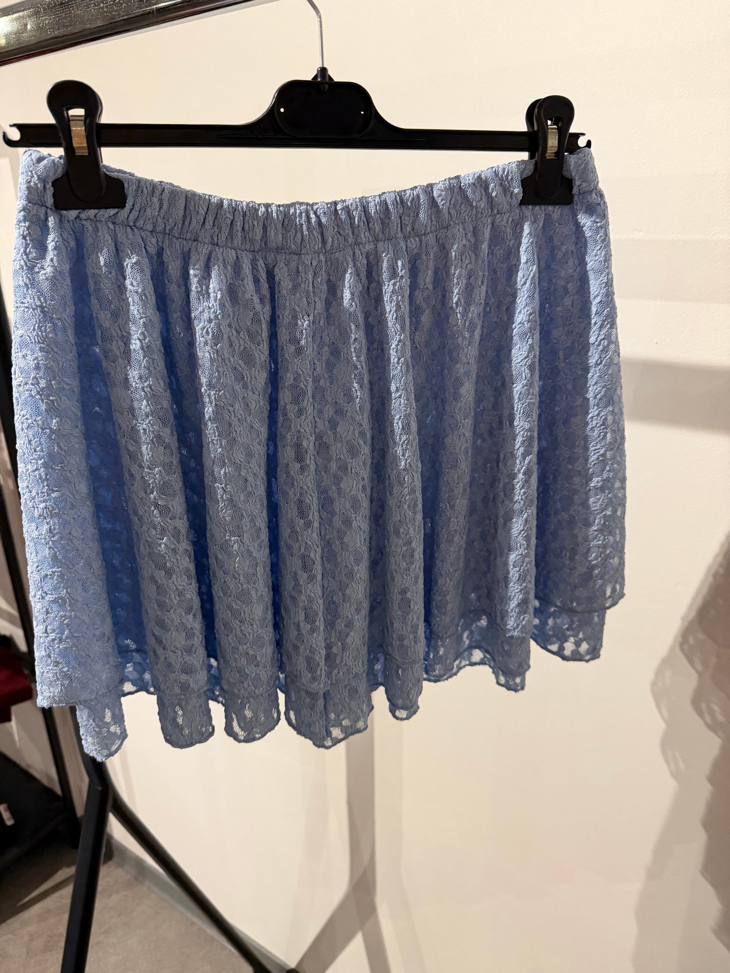 HOSENROCK AUS SPITZE hellblau -6892- - Sarahs Modeboutique