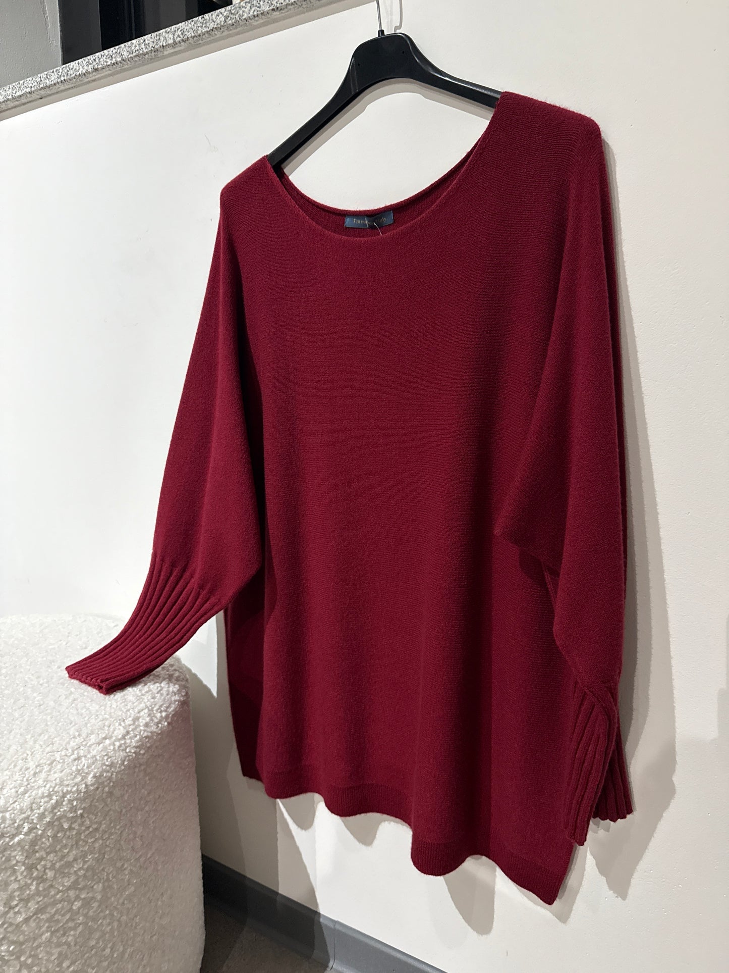 Pulli overzise -7551- Bordeaux