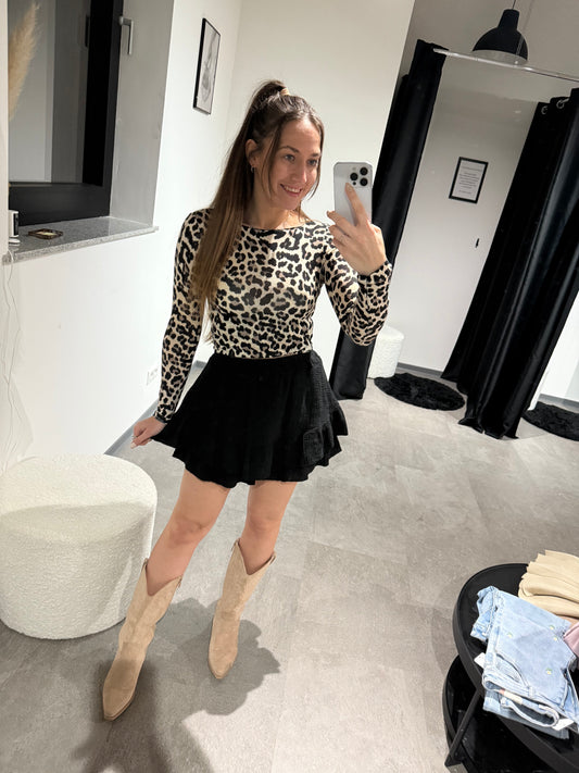 Hosenrock Musselin -4433- schwarz - Sarahs Modeboutique