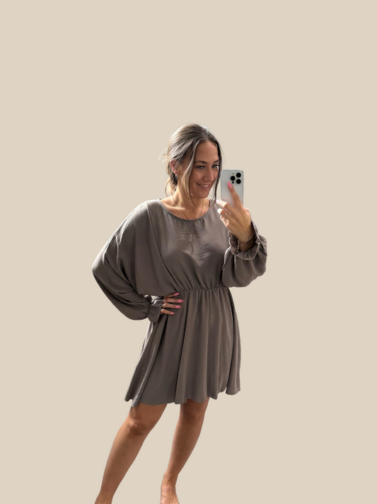 KLEID -8878- TAUPE
