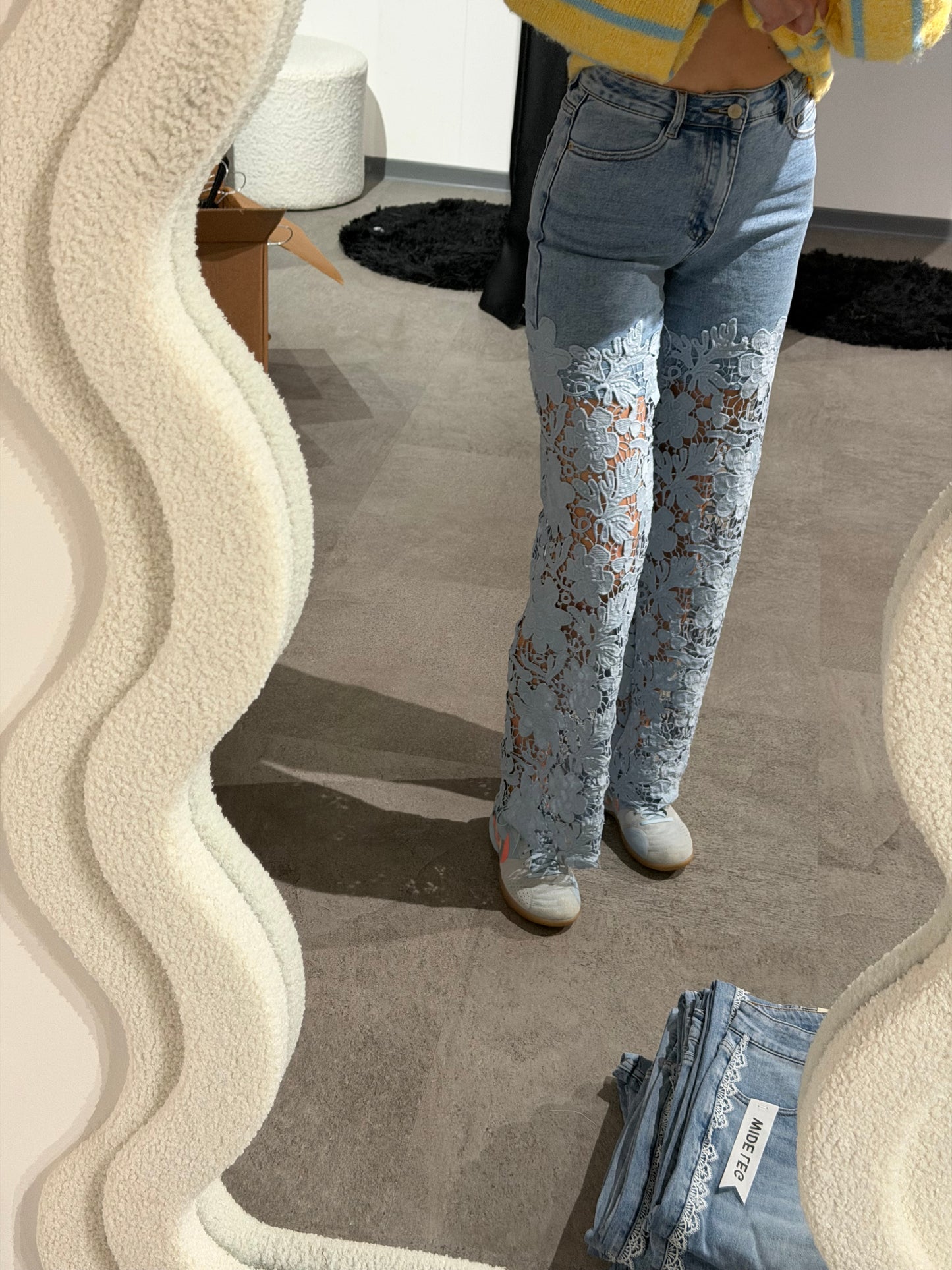 Jeans mit spitze -1381- - Sarahs Modeboutique