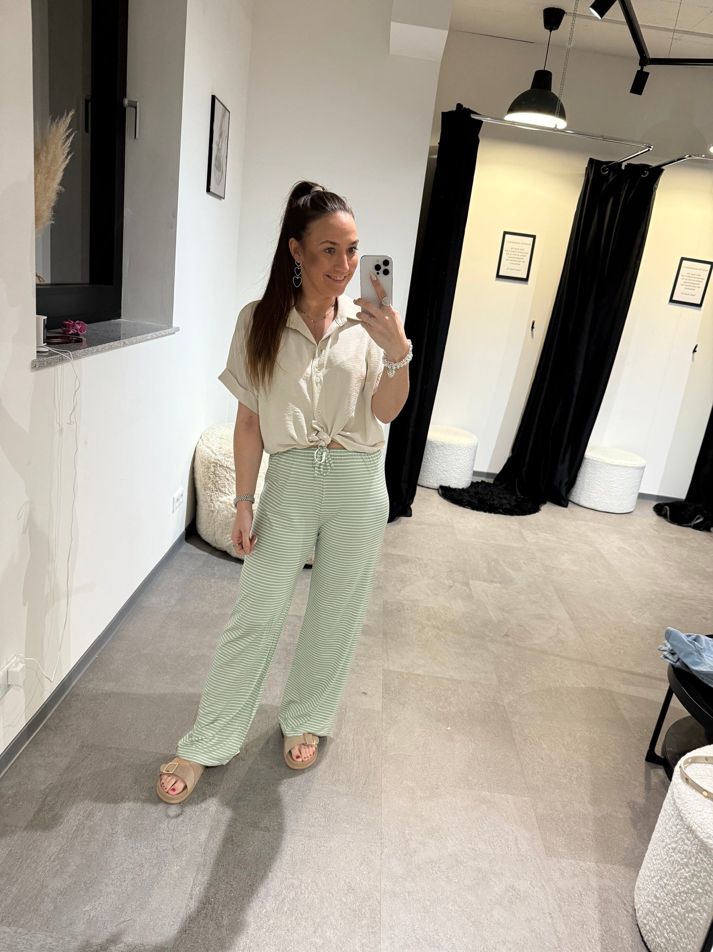STOFFHOSE -1456- MINT - Sarahs Modeboutique