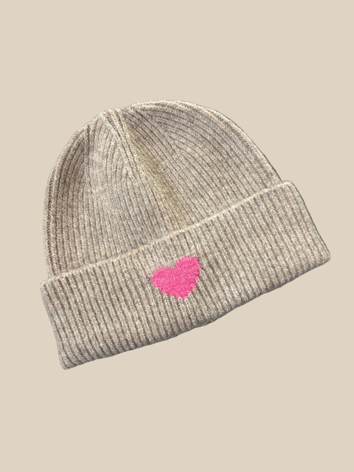 MÜTZE HERZ -5779- BEIGE