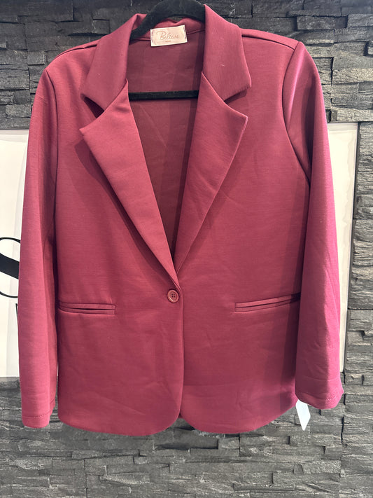 Blazer super soft Onezise -6677-  BORDEAUX - Sarahs Modeboutique