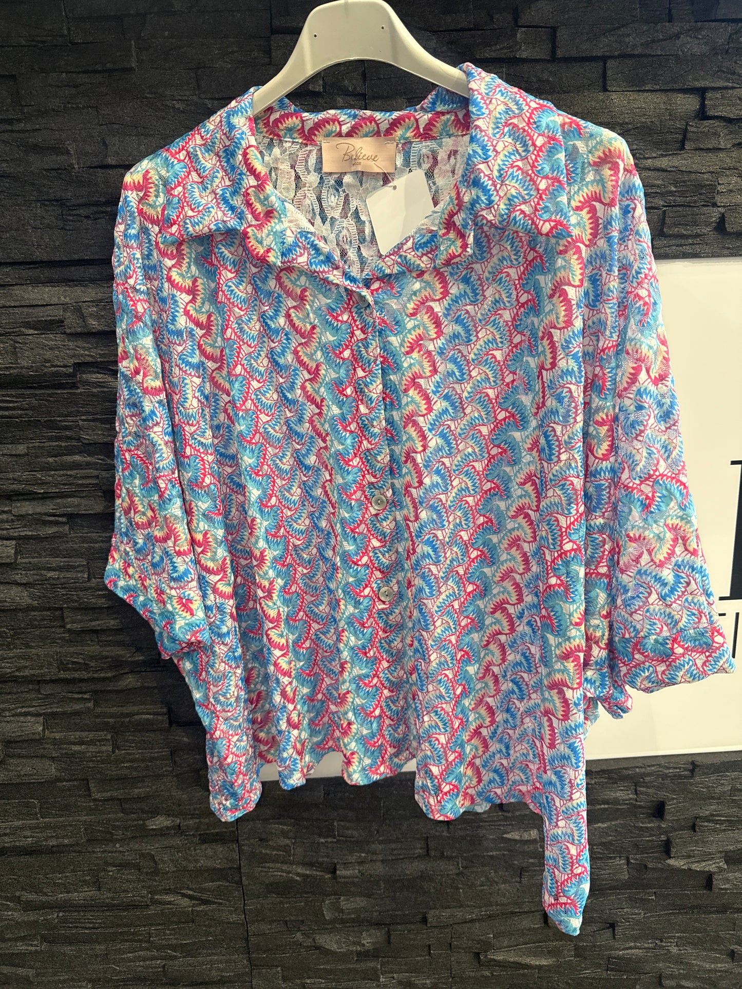 BLUSE -1272- BLAU