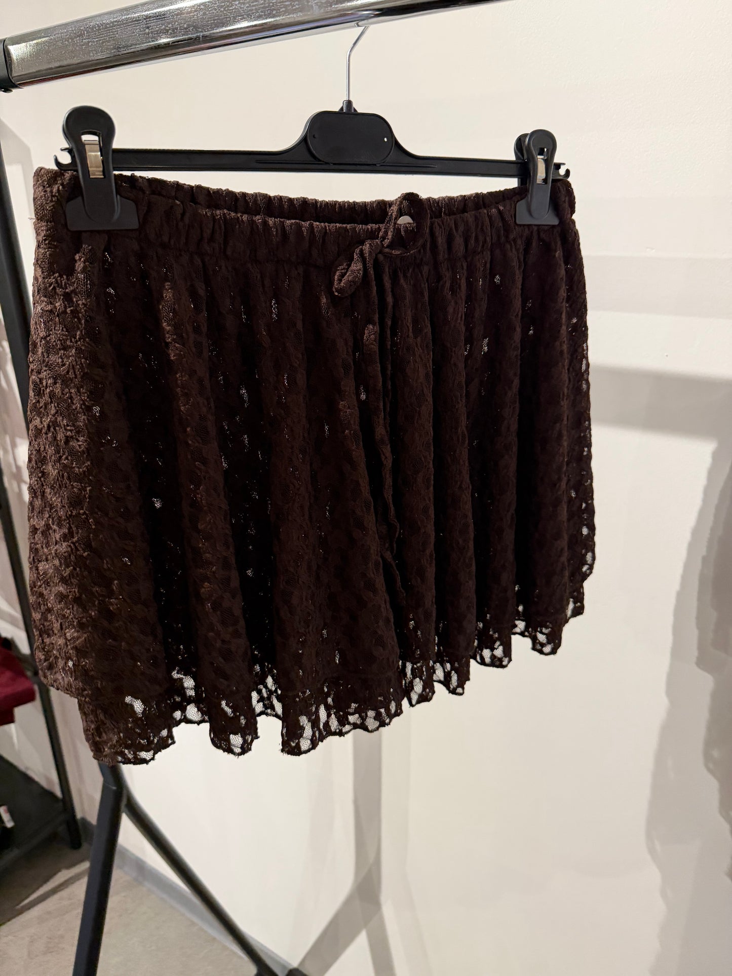 HOSENROCK AUS SPITZE Braun  -6892- - Sarahs Modeboutique