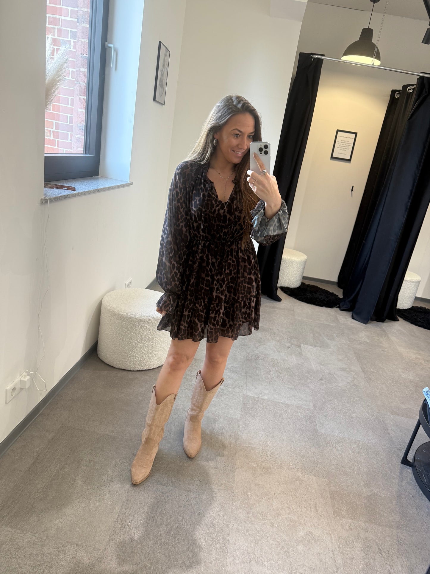 Leo Kleid -9808- dunkel - Sarahs Modeboutique