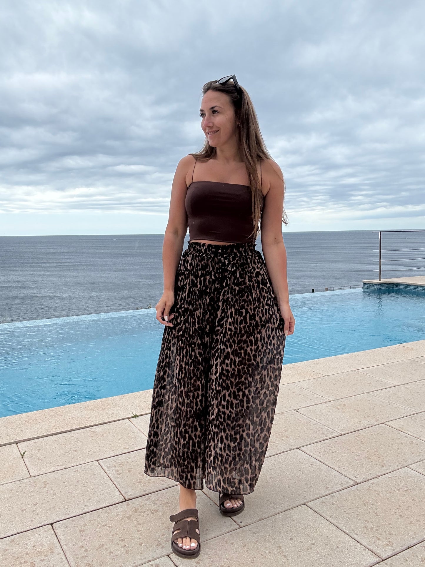 LEO FLATTERHOSE -4555b- BRAUN - Sarahs Modeboutique