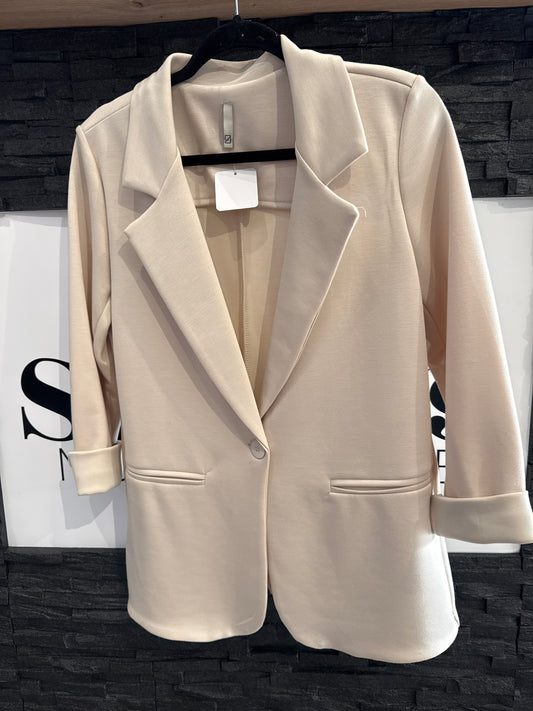 Blazer super soft Onezise -6677- hellbeige - Sarahs Modeboutique