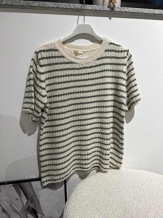 Strickshirt -4439- khaki