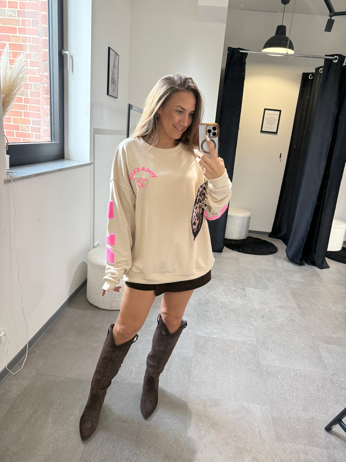 PULLOVER YOGA CLUB -4992- BEIGE