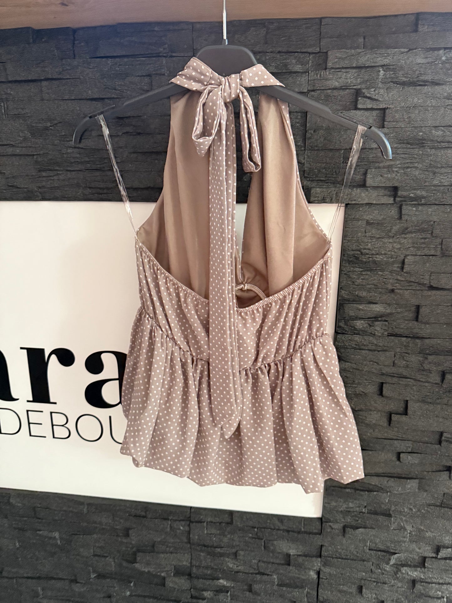TOP -1270- TAUPE - Sarahs Modeboutique