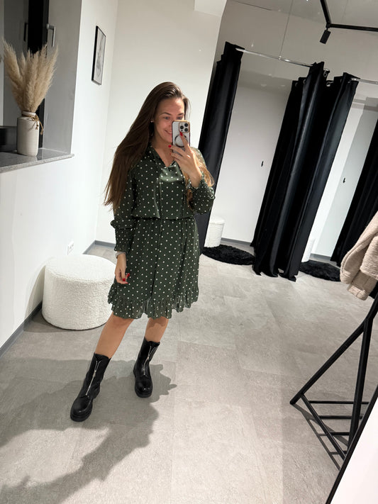 Kleid -1798- Khaki - Sarahs Modeboutique