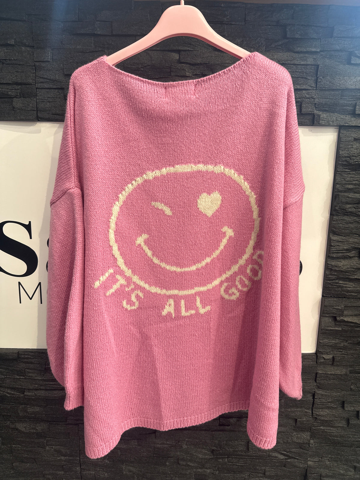 OVERZISE PULLOVER -7899- PINK