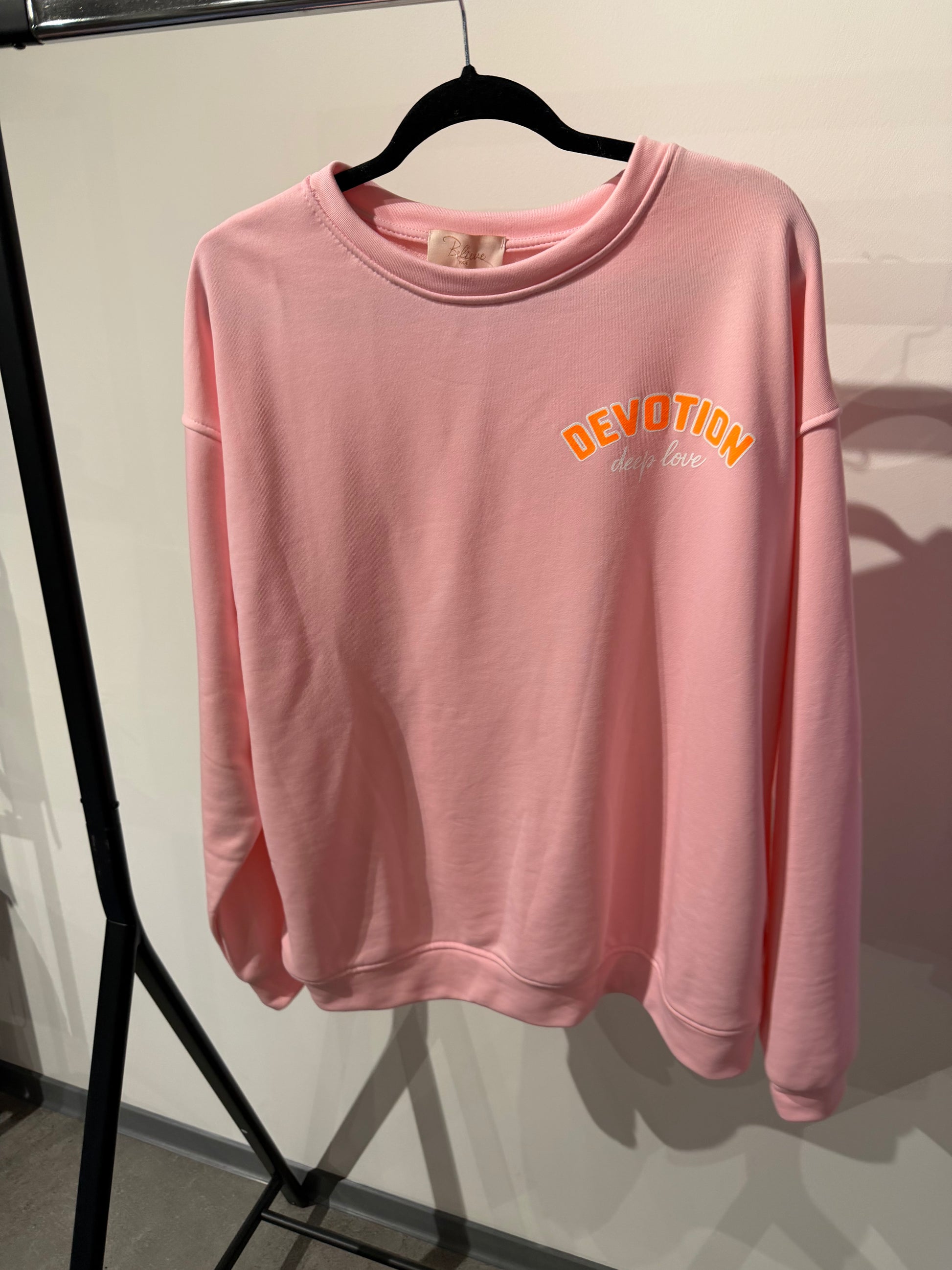 Sweatshirt -1412- rosa - Sarahs Modeboutique