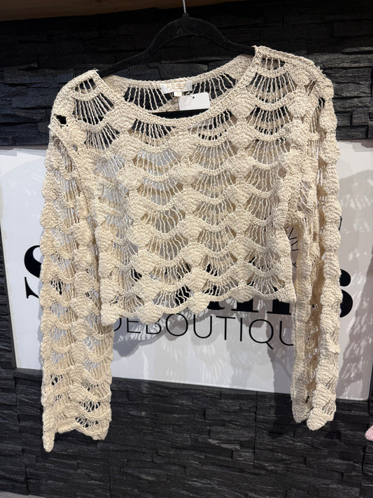 STRICKSHIRT -4448- BEIGE - Sarahs Modeboutique