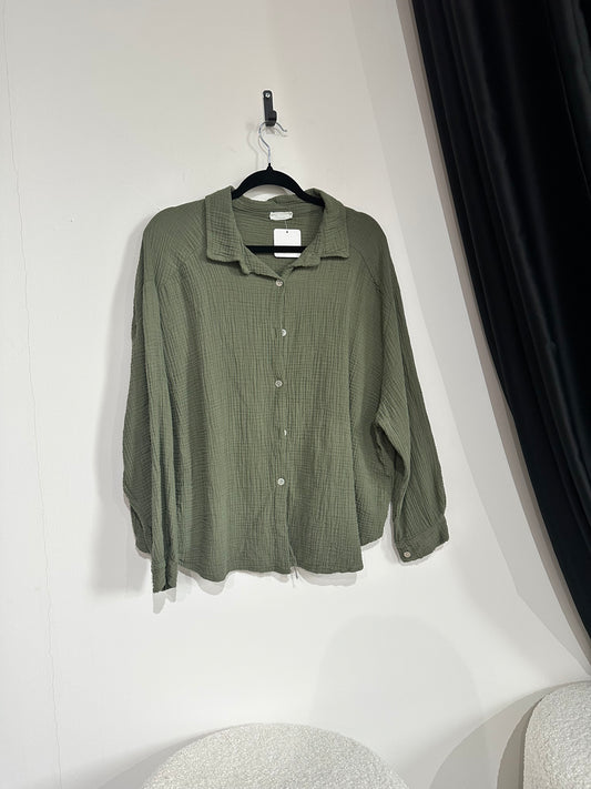 Musselinbluse khaki -263- - Sarahs Modeboutique