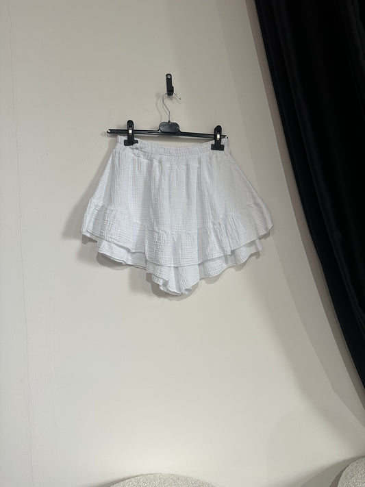 Hosenrock Musselin -4433- weiß - Sarahs Modeboutique