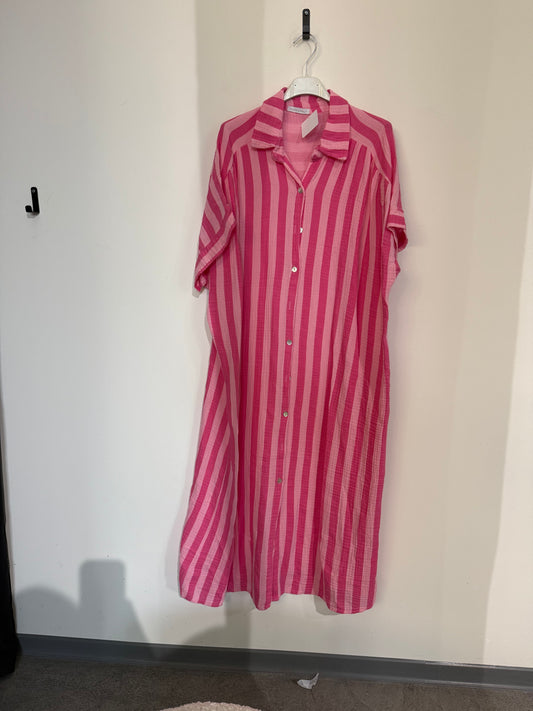 Musselinkleid -4449- Pink