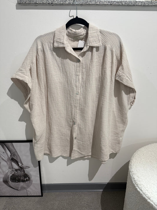 Musselinbluse -3346- beige