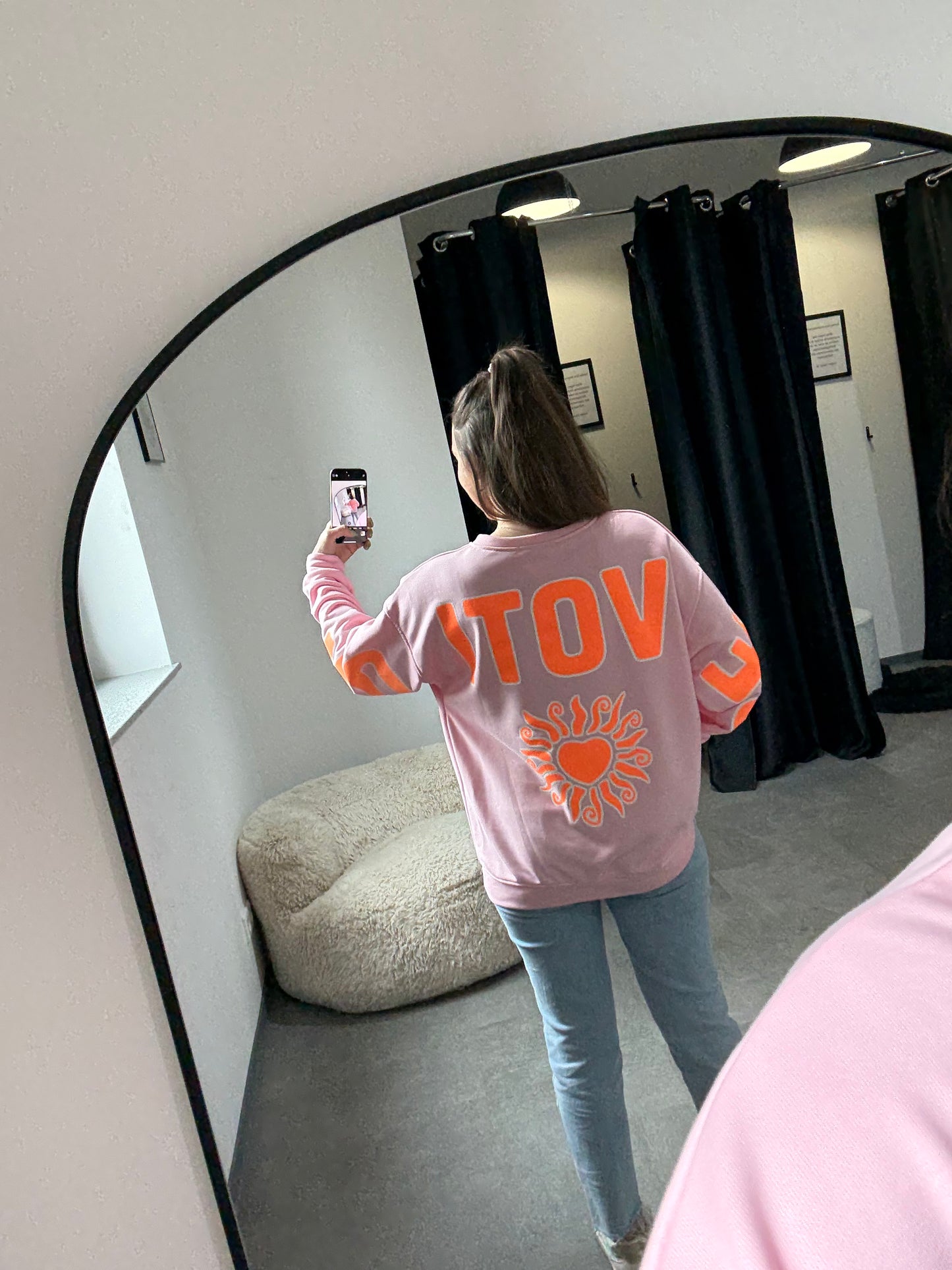 Sweatshirt -1412- rosa - Sarahs Modeboutique