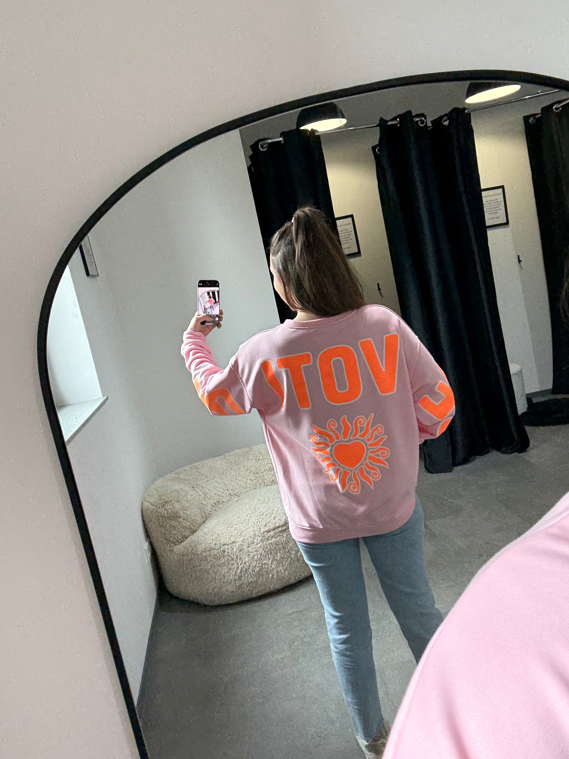 Sweatshirt -1412- rosa - Sarahs Modeboutique