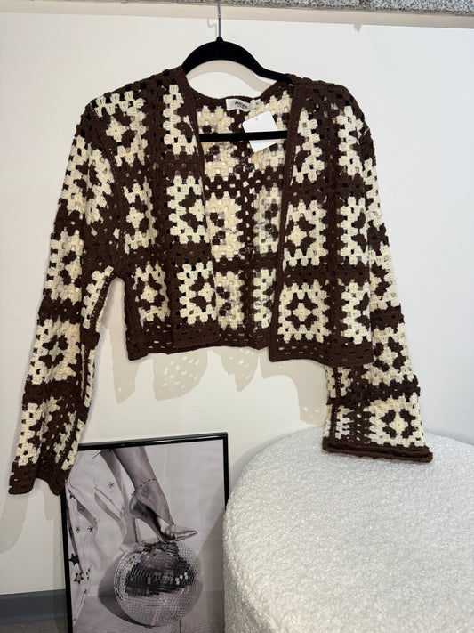 Cardigan -7365- Braun