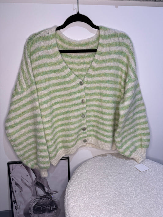 Cardigan -7362- grün
