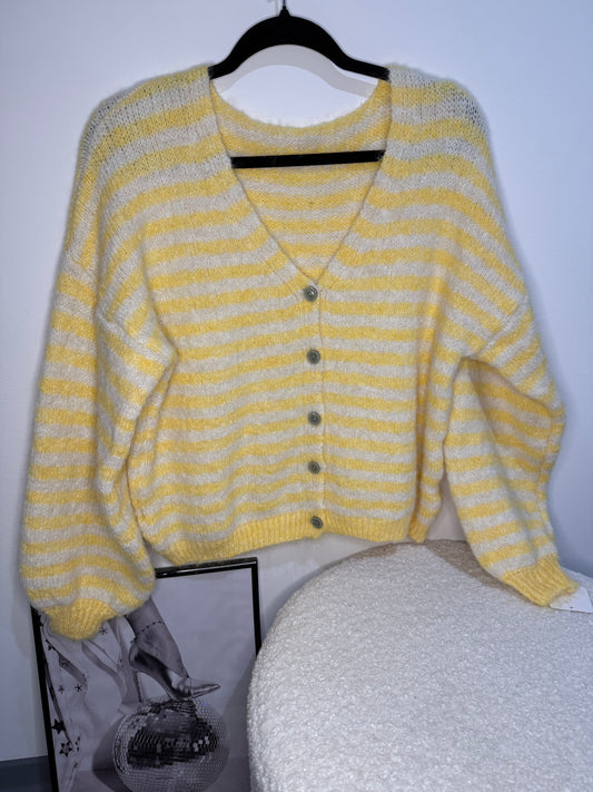 Cardigan -7362- gelb