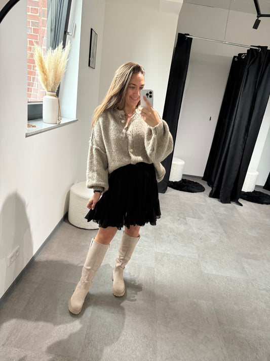 Overzise Pulli -1590- taupe