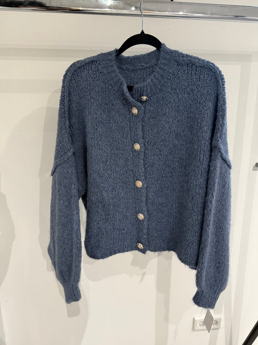 Overzise Pulli -1590- jeansblau