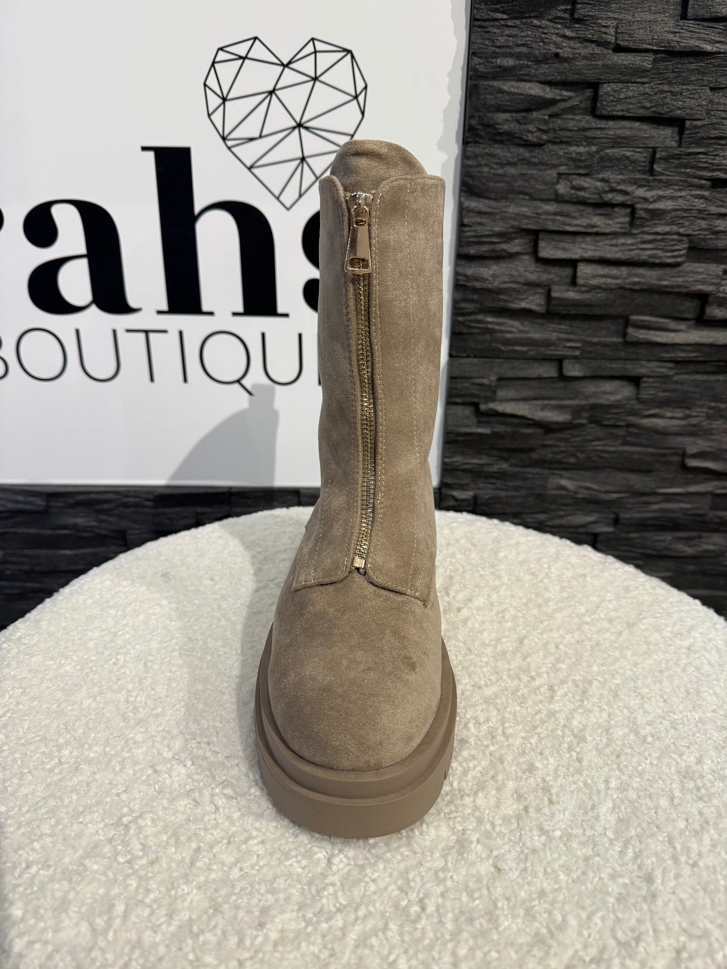 Boots -7777- taupe