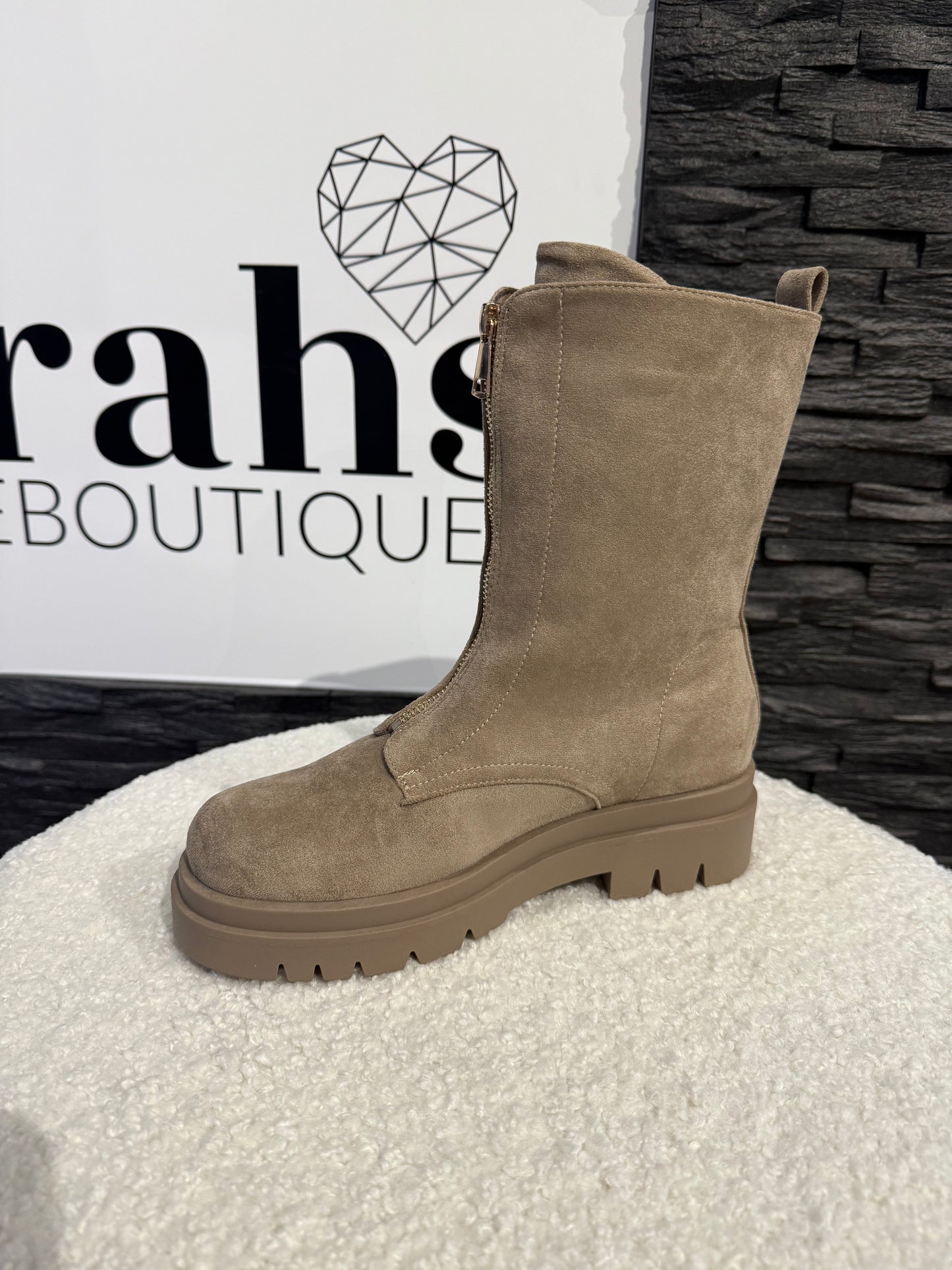 Boots -7777- taupe