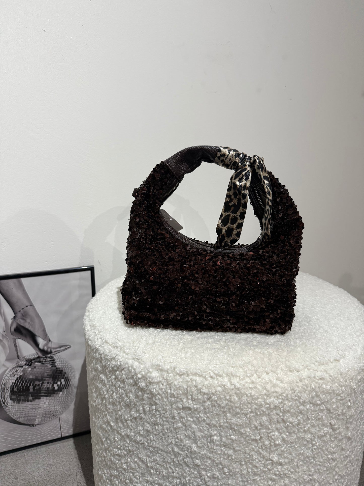 Tasche ‚Glitzer‘ -7548- Braun