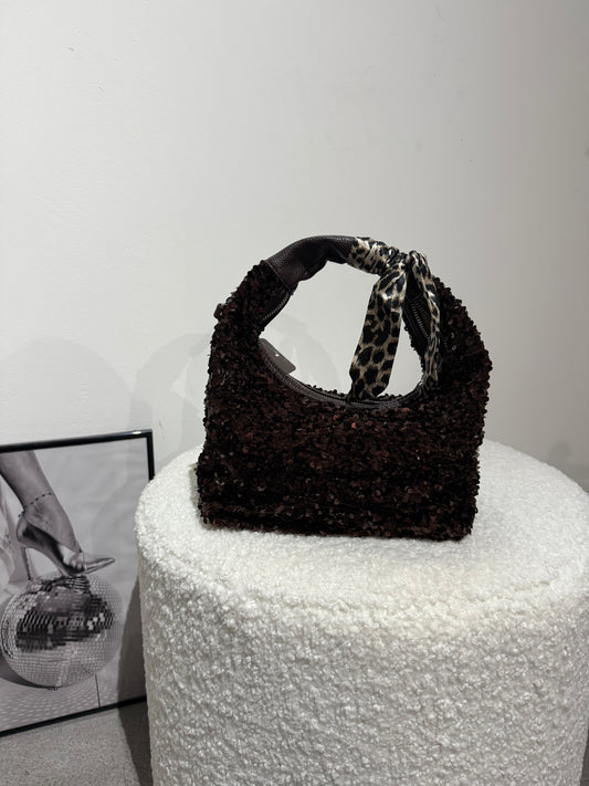 Tasche ‚Glitzer‘ -7548- Braun