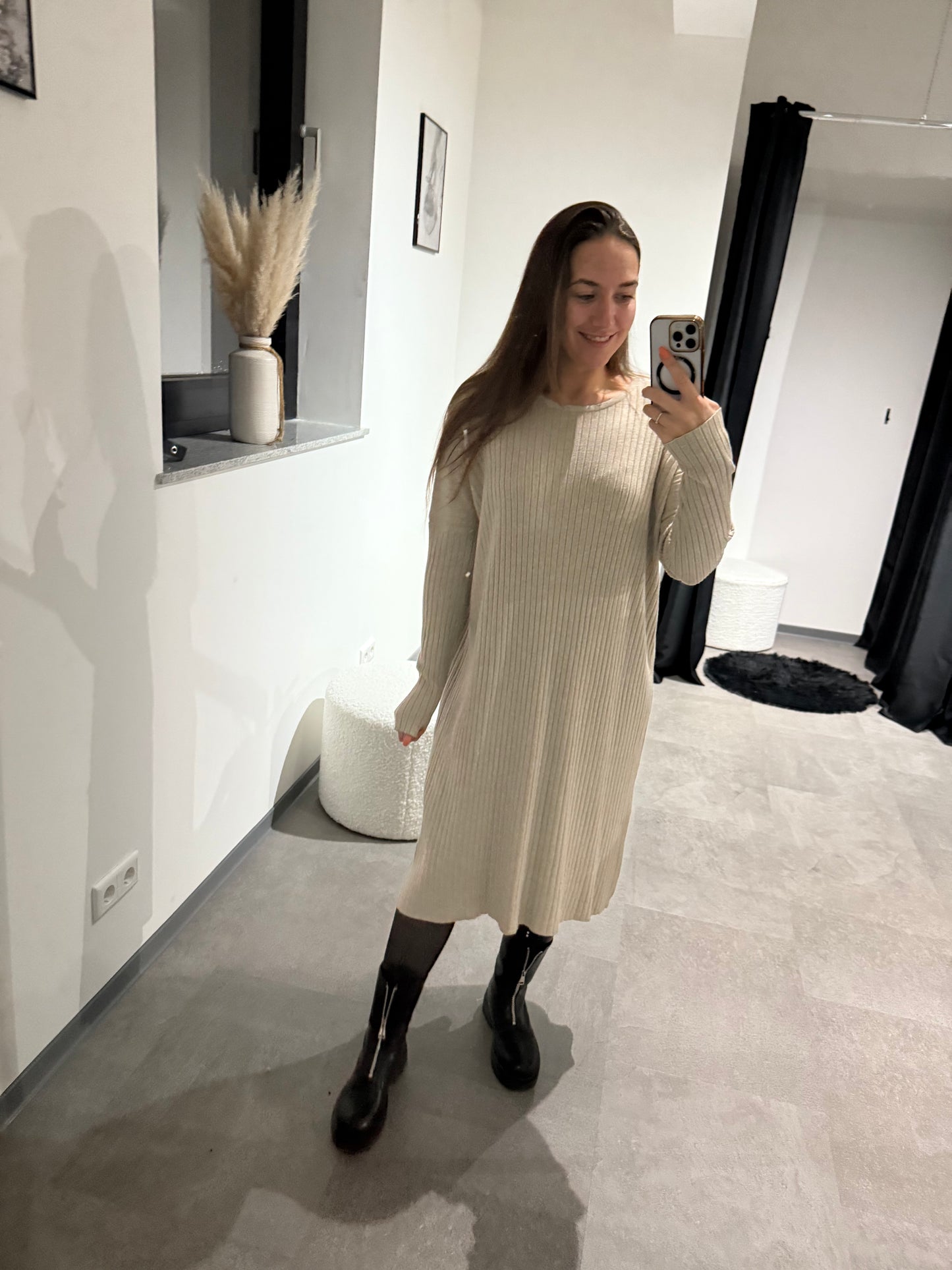 Pullikleid -1577- beige