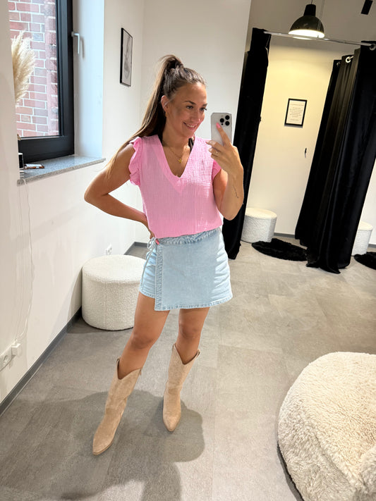 MUSSELINSHIRT -5559- ROSA