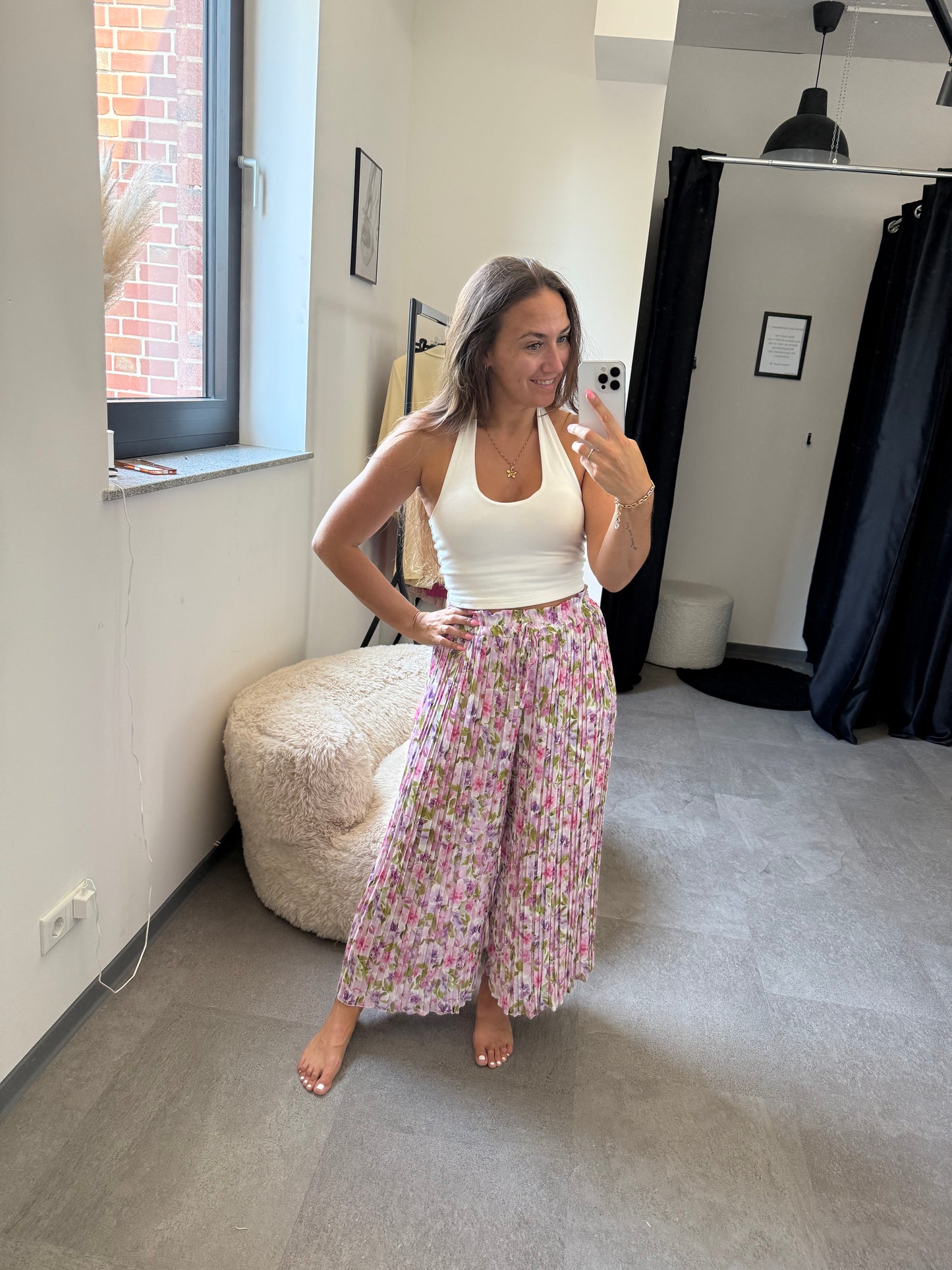FLATTERHOSE -042- BLUMEN FLIEDER