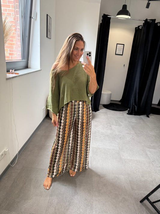 LEICHTER PULLOVER -6000- GRÜN - Sarahs Modeboutique