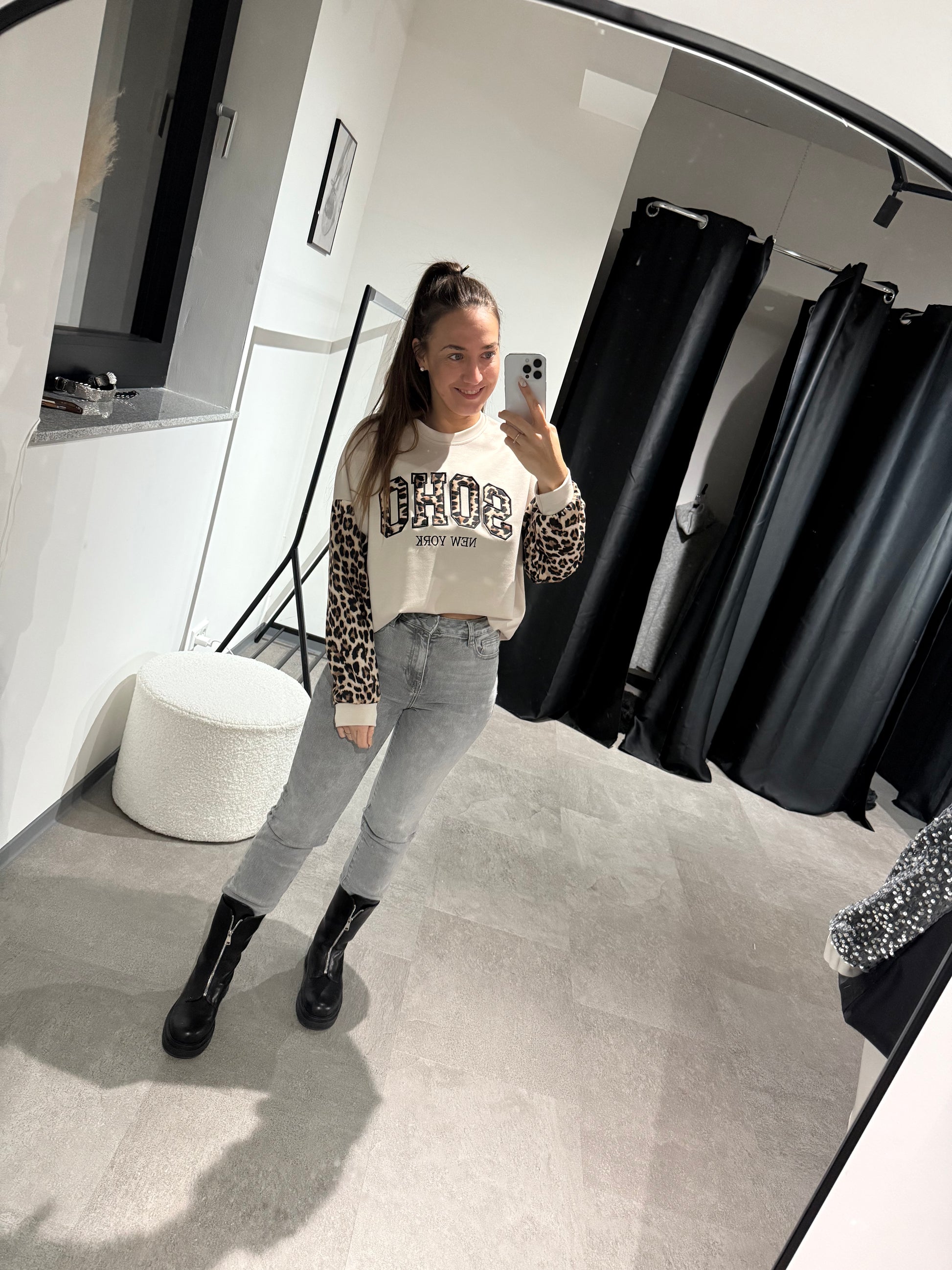 Soho Pullover Leo -8818- beige - Sarahs Modeboutique