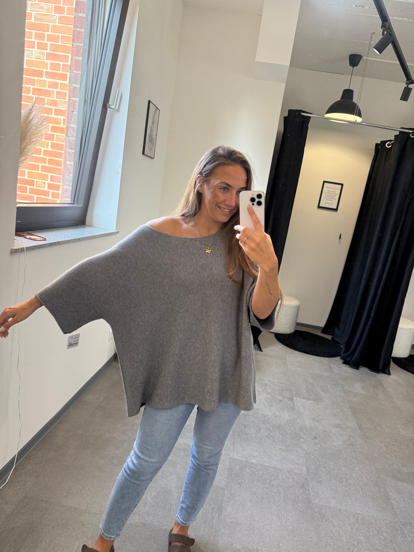 OVERZISE PULLI -4778- GRAU